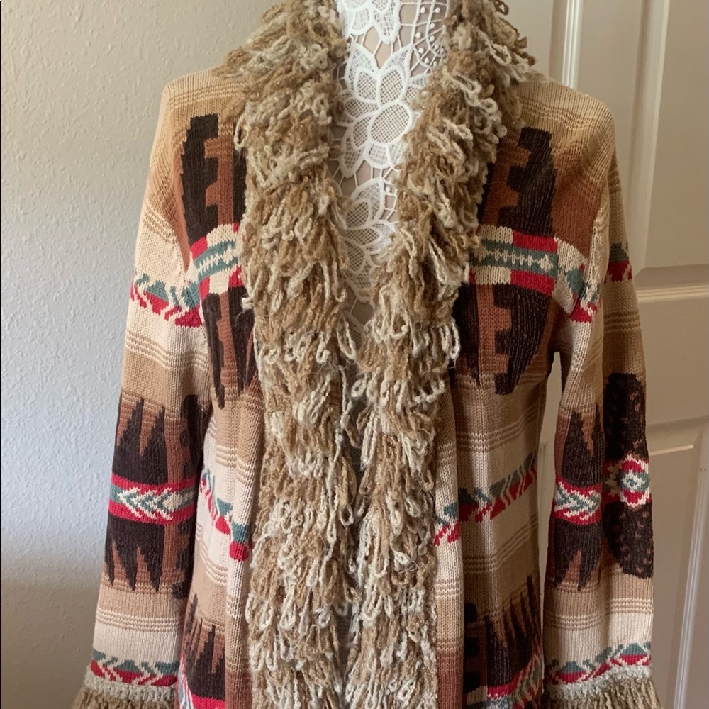 Saddle Ridge Western Sweater Cardigan/Jacket size S/M